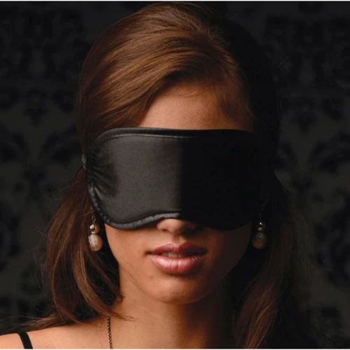 Маска на глаза Le Boheme Satin Blindfold, черный: Цвет черный