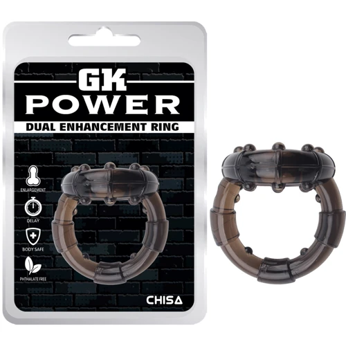 Ерекційне кільце Chisa GK Power Dual Enhancement Ring Black: Виробник CHISA