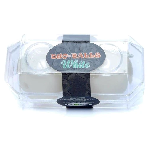 Вагинальные шарики BOSS Series Duo Balls White: Наличие вибрации Нет