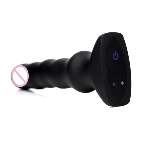 Вибратор с функцией волн Thunderplugs Silicone Vibrating Squirming Plug with Remote Control: Назначение Вагинальные