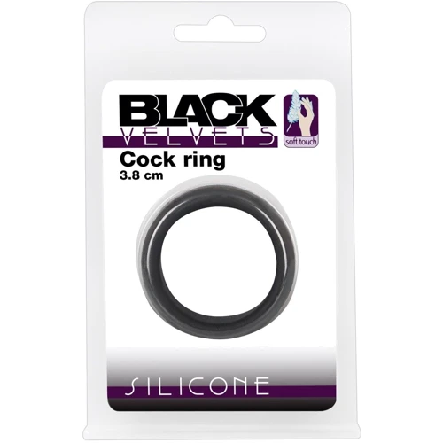 Кільце ерекційне Black Velvets Cock Ring 3.8 см фото 4