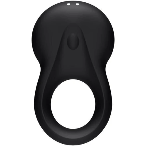 Эрекционное смарт виброкольцо Satisfyer Signet Ring: Цвет черный