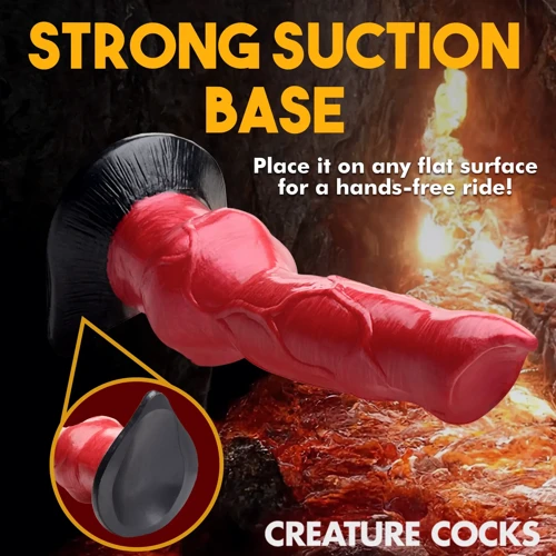 Фантазійний фалоімітатор Пекельна Гонча Creature Cocks Hell-Hound Canine Silicone Dildo фото 9