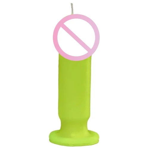 Свічка LOVE FLAME - Dildo S Yellow Fluor, CPS04-YELLOW