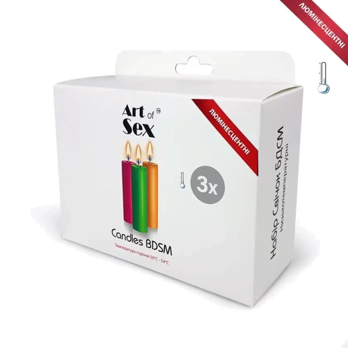 Свечи Art of Sex 10 см низкотемпературные люминесцентные набор 3 шт: Для кого Унисекс