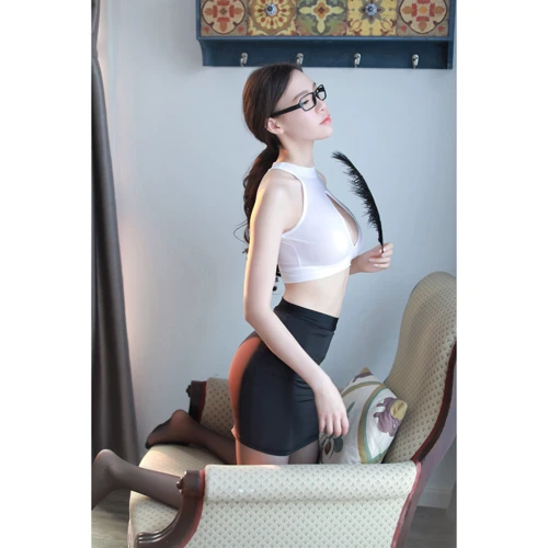 Ігровий костюм Секретарка NDS 8054 White/Black M/L (23590) фото 21