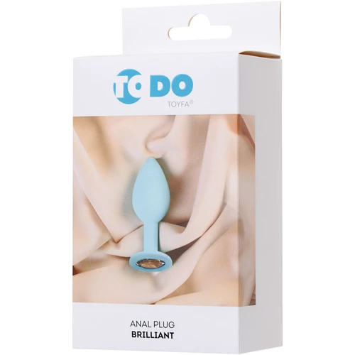 Анальная пробка с кристаллом ToDo by Toyfa Anal Plug Brilliant: Особенности С кристаллами