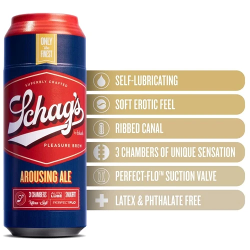 Мастурбатор Schag’s by Blush - Arousing Ale Masturbator - Frosted: Назначение Карманный