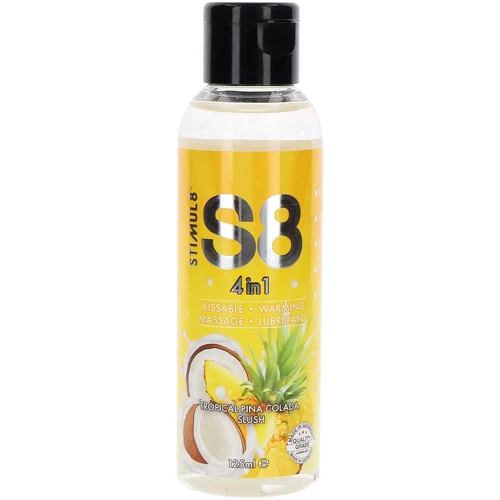 Съедобная массажная смазка Stimul8 4-in-1 Dessert Lube ананасовый десерт, 125 мл: Для кого Для пары