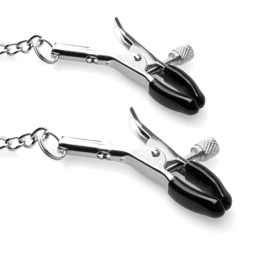 Затискачі для сосків з кляпом Bedroom Fantasies Nipple Clamps & Silicone Gag Ring фото 6
