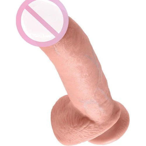 Фаллоимитатор на присоске King Cock 9, 23x5 см: Мошонка Нет