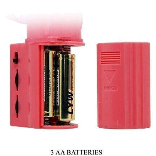 Вибратор с стимулятором клитора Cute baby vibrator, BW-004102 PINK: Тип управления Кнопочное