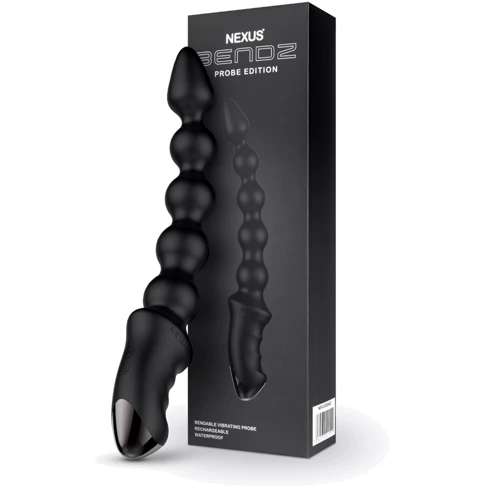 Анальный вибратор-бусы Nexus BENDZ Bendable Vibrator Probe Edition, эффект памяти формы: Наличие вибрации Есть