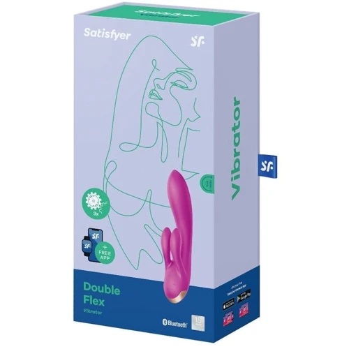 Смарт вібратор кролик із подвійним відростком Satisfyer Double Flex Violet: Для кого Для жінок
