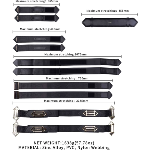 Фиксаторы рук и ног для кровати LOCKINK BDSM Adjustable Bed Restraint Kit фото 5