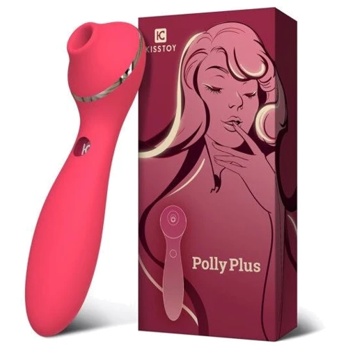 Вакуумный вибратор KisToy Polly Plus Red