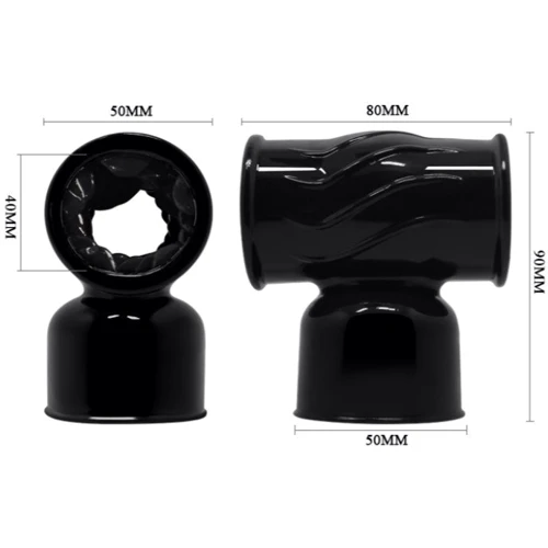 Насадка на вибромассажер LYBAILE Power Head Male Masturbator Wand Massager Head Transparent: Наличие вибрации Нет