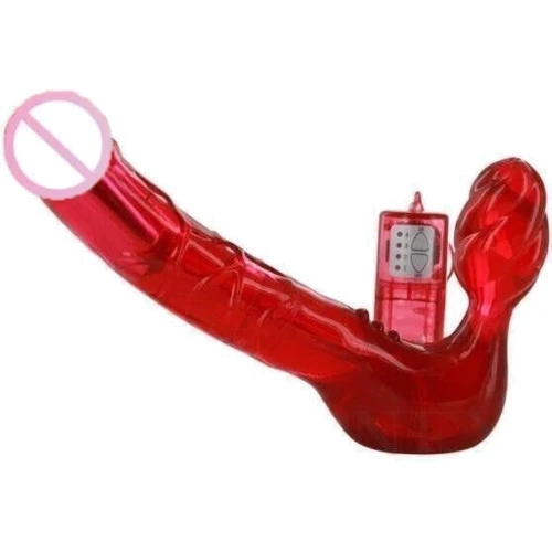 Без ременной вибро страпон Toy Joy Bend Over Boyfriend Red: Тип крепления Безремневые