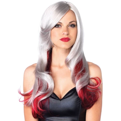 Многоцветный парик Leg Avenue Allure Grey/Red