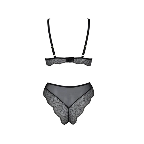 Комплект білизни Passion Amberly Set 6XL/7XL black: Застосування На тело