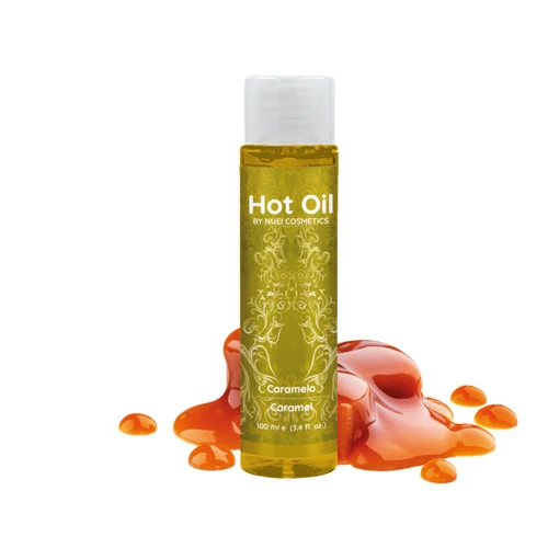 Зігріваюча їстівна масажна олія Nuei Hot Oil, 100 мл (карамель)