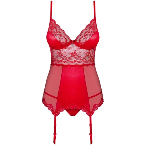 Корсет з підтяжками для панчіх Obsessive Lovica corset, L / XL (UA67526) фото 4
