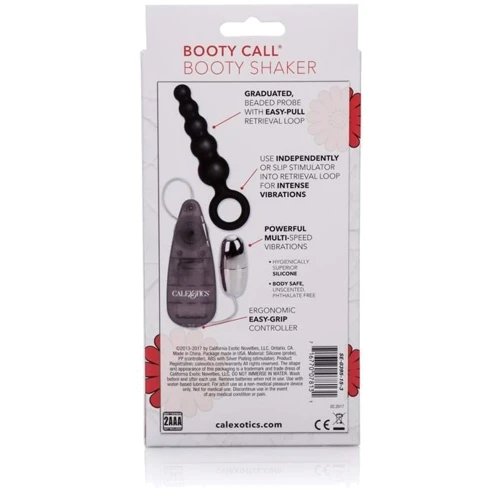 Анальная вибро-пробка Booty Call Booty Shaker, 10.3x2.5 см, черный: Тип Анальные пробки