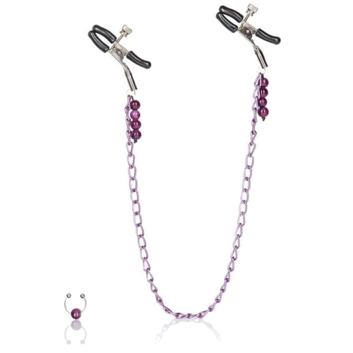 CalExotics Purple Chain Nipple Clamps зажимы для сосков: Производитель California Exotic Novelties