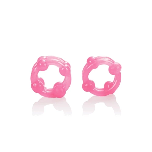 Эрекционные кольца Island Rings Double Stacker, розовый: Производитель California Exotic Novelties