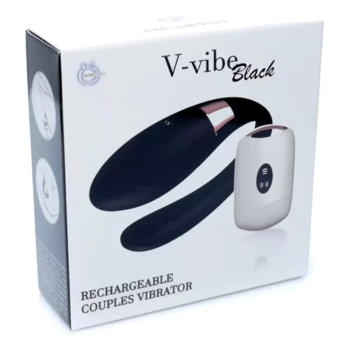 Вібромасажер для пар з пультом дистанційного керування - Boss Series V-Vibe Black USB 7 Function, BS6200003: Призначення Для точки ДЖИ