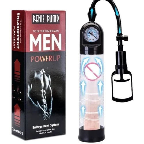 Вакуумная помпа Men Powerup Passion Pump с манометром и ручным насосом фото 6