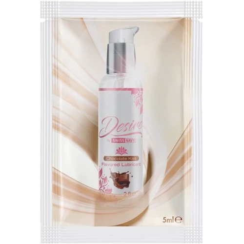 Пробник лубриканта на водной основе Desire by Swiss Navy Chocolate Kiss 5 мл