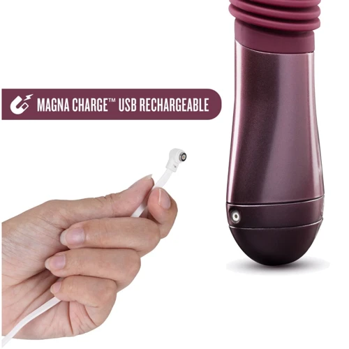 Пульсатор Temptasia by Blush - Trixie Thrusting Dildo - Wine Red фото 9