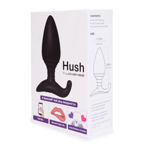 Анальна смарт вібропробка Lovense Hush, розмір L: Наявність вібрації  є