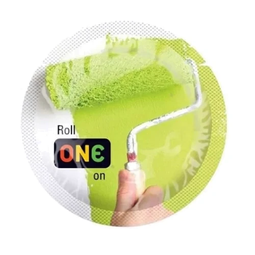 Кольоровий презерватив ONE Color Sensation (зелений)