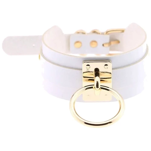 Чокер-ошейник SKN-AS19 WHITE Gold