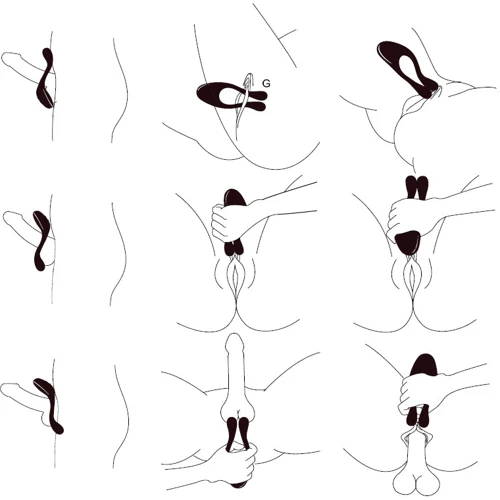 Вібратор StRubber BeauMents Doppio: Призначення Тройные