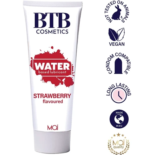 Змазка на водній основі MAI BTB FLAVORED STRAWBERRY з ароматом полуниці (100 мл): Тип Вагинальные