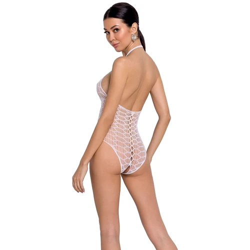 Бодистокинг Passion BS087 white: Узор Однотонный