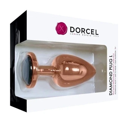 Металлическая анальная пробка с украшением в виде кристалла Dorcel - Diamond Plug L: Материал Медицинский металл