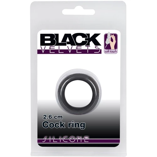 Эрекционное кольцо Black Velvets Cock Ring 2.6 см фото 6