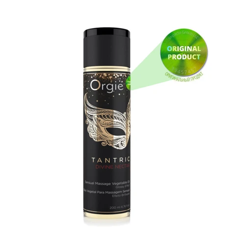 Массажное масло Orgie – Tantric Divine Nectar (200 мл), для тантрического массажа, увлажнение: Тип Масло