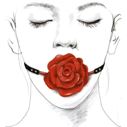 Розкішний кляп у вигляді троянди Zalo - Rose Ball Gag фото 5