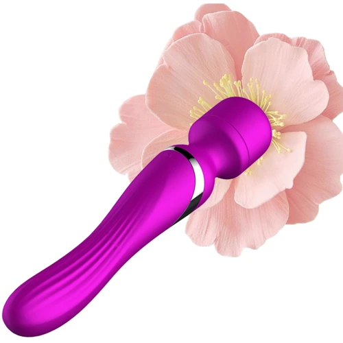 Универсальный вибромассажер Foxshow Silicone Dual Massager Purple: Длина, см 22.6