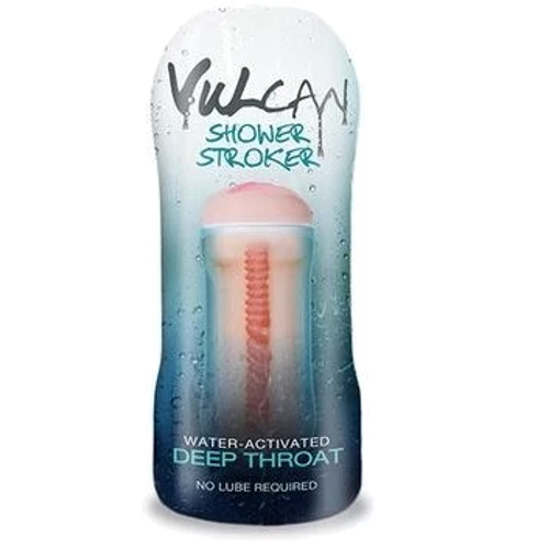 Мастурбатор ротик Topco Sales CyberSkin, H2O Vulcan Shower Stroker Deep Throat