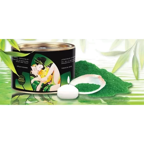 Соль для ванны Shunga Oriental Crystals Bath Salts ORGANIC - Lotus Flower (600 г) соль Мертвого моря фото 3