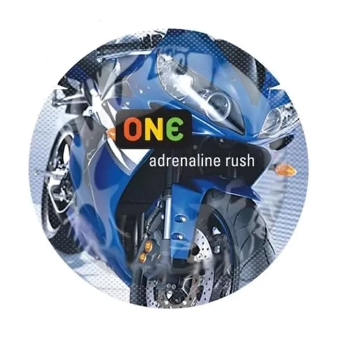 Кольоровий презерватив ONE Color Sensation (синій)