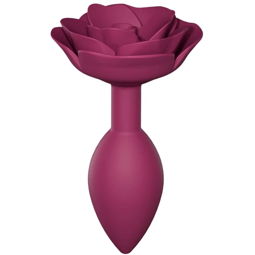 Силиконовая анальная пробка Love To Love OPEN ROSES M SIZE - PLUM STAR