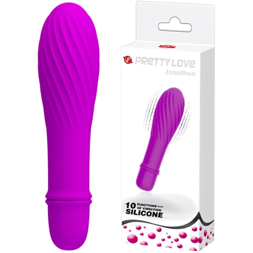 Вібратор Pretty Love Jonathan Purple: Діаметр, см 2.9