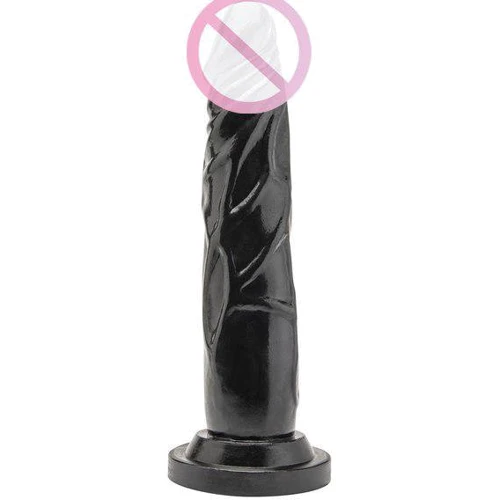 Релистичный фаллоимитатор на присоске Get Real ToyJoy, 18x3,5 см, черный: Назначение Вагинальные